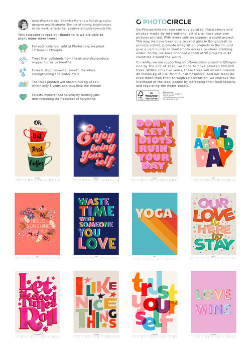 2026 Art Meets Type Calendar