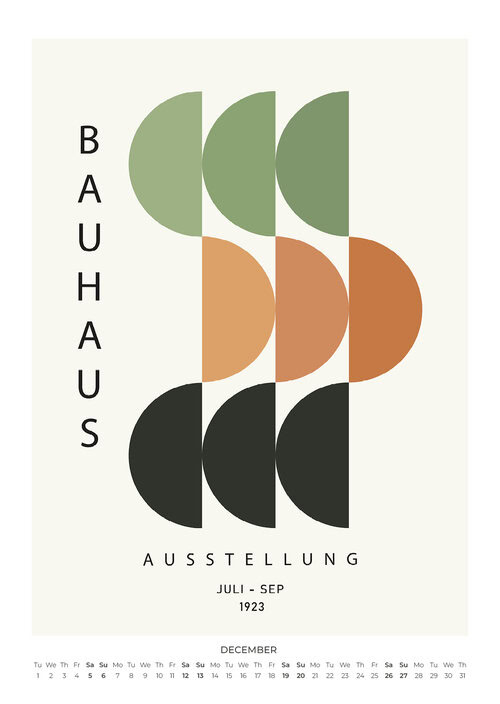 In the Spirit of Bauhaus Kalender 2026