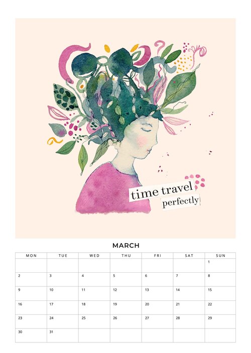 2026 Be you own kind of beautiful calendar by Constanze Guhr