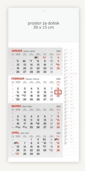 4-mesečni s planerjem 2026
