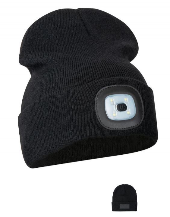 Kapa beanie z LED lučko
