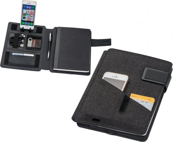 Mapa z blokom A5 in 4000mAh powerbanko