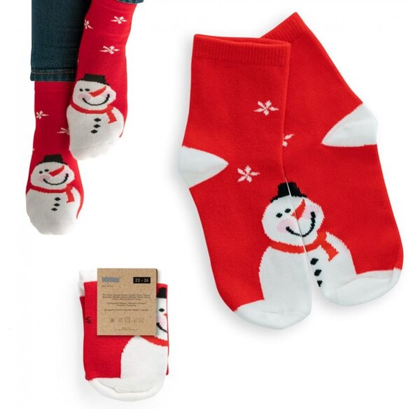 Otroške božične nogavice Snežak