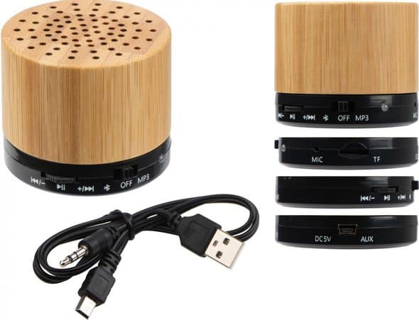 Bluetooth zvočnik v ohišju iz bambusa