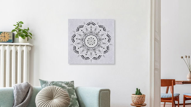 'Estrella Mandala': Arte mural de Bianca Green en formato póster o impresión en acrílico.