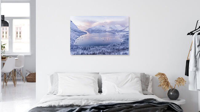 Märchenland Senja, Noruega – Arte mural de Eva Stadler en formato póster o impresión sobre vidrio acrílico