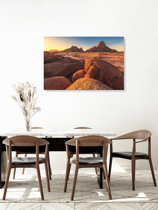 Namibia Spitzkoppe am Abend, Namibia – Arte mural de Jean Claude Castor como póster o impresión en acrílico