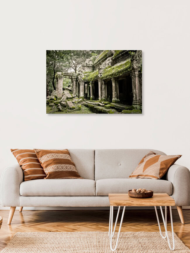 Ta Prohm, Camboya: arte mural de Staffan Scherz en formato póster o impresión sobre vidrio acrílico