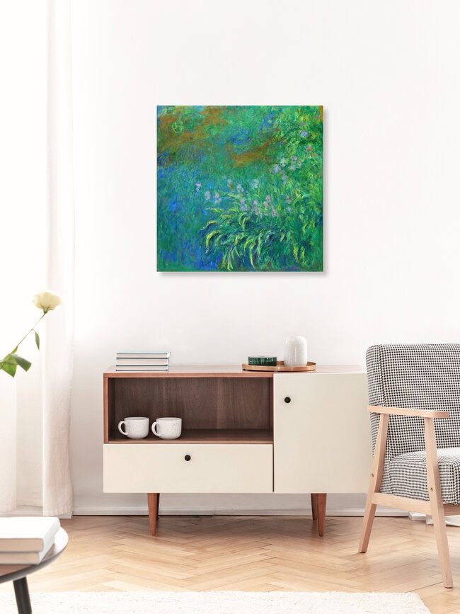 «Claude Monet: Iris» – Arte mural de Art Classics en formato póster o impresión sobre vidrio acrílico