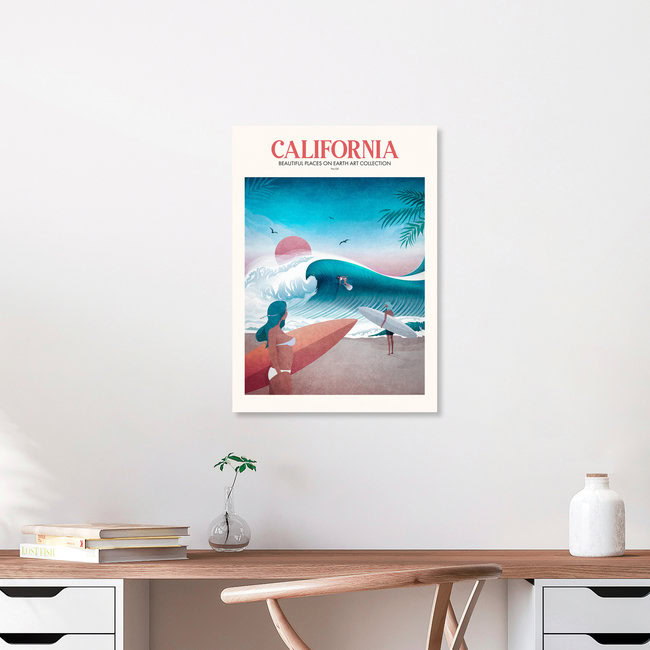«Emel Tunaboylu - Viajes - California» – Arte mural de The Artcircle en formato póster o impresión en acrílico.