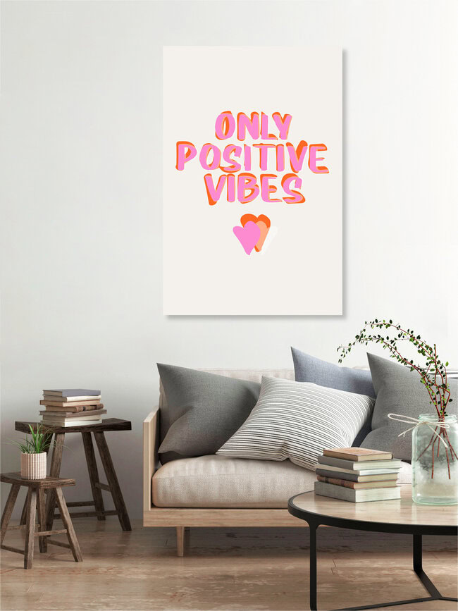 «Solo vibras positivas» – Arte mural de The Artcircle en formato póster o impresión en acrílico.