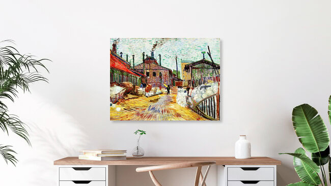 «Vincent Van Gogh: La Fábrica» – Arte mural de Art Classics en formato póster o impresión sobre vidrio acrílico