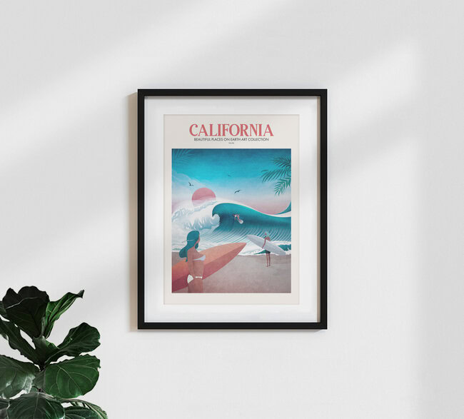 «Emel Tunaboylu - Viajes - California» – Arte mural de The Artcircle en formato póster o impresión en acrílico.