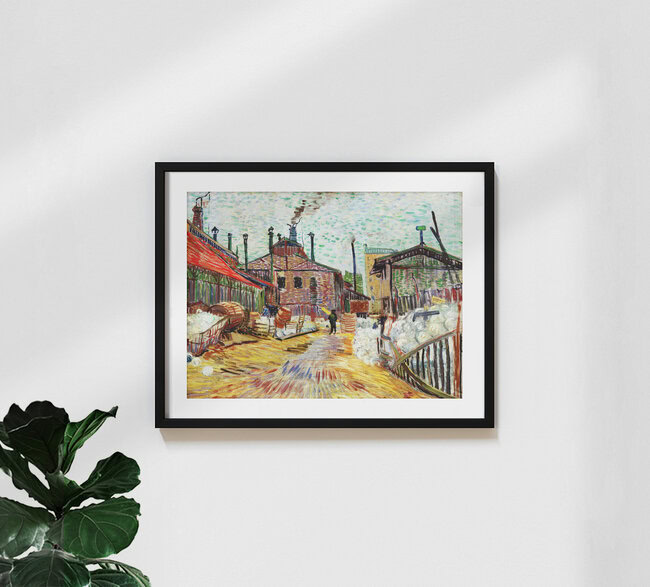 «Vincent Van Gogh: La Fábrica» – Arte mural de Art Classics en formato póster o impresión sobre vidrio acrílico