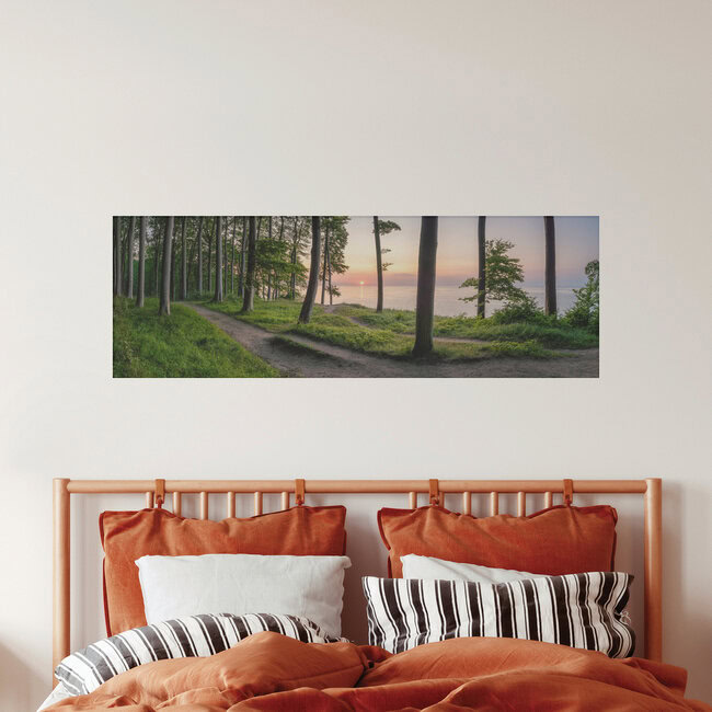 Parque Nacional Jasmund en la isla de Rügen, Alemania: arte mural de Jan Becke en formato póster o impresión sobre vidrio acrílico.