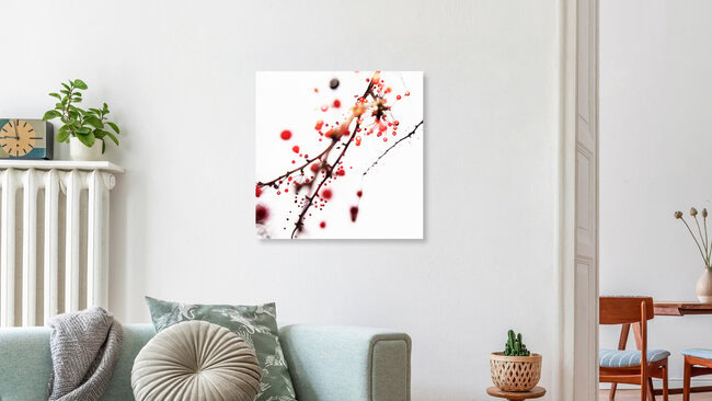 Baie rouge, Allemagne – œuvre d'art de Kay Block, affiche ou impression sur verre acrylique