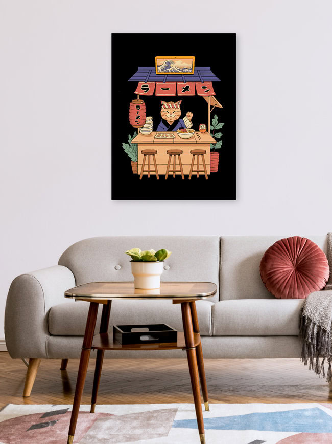 « Neko Ramen House » – Art mural de Vincent Trinidad, affiche ou impression sur verre acrylique