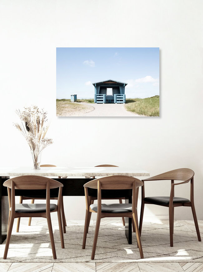 La Maison bleue, Allemagne – Art mural de Manuela Deigert, affiche ou impression sur verre acrylique