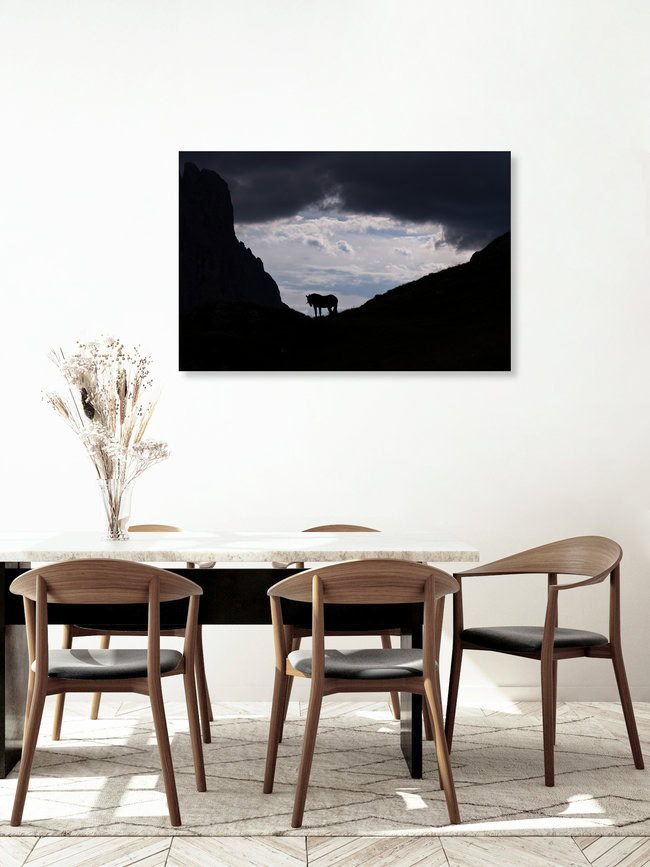 Entre les deux, Italie – œuvre d'art d'Andreas Weiser, affiche ou impression sur verre acrylique