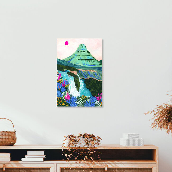 « Kirkjufell Islande » – Art mural de Sarah Gesek, affiche ou impression sur verre acrylique
