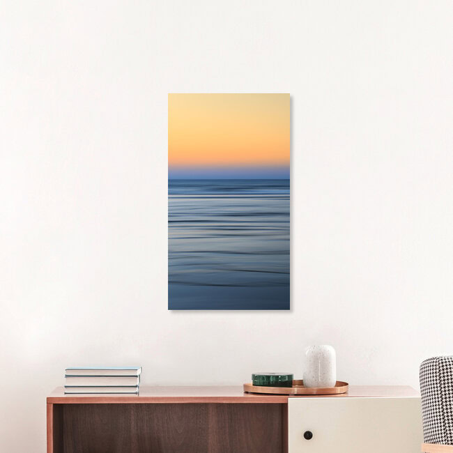 Coucher de soleil sur la Méditerranée, Chypre – œuvre d'art de Holger Nimtz, affiche ou impression sur verre acrylique.