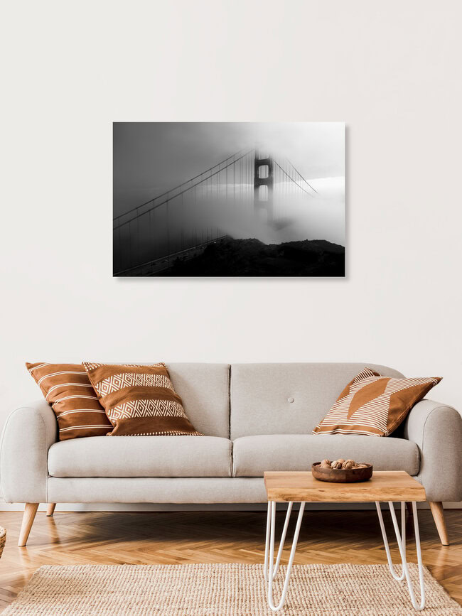 Matinée à San Francisco, États-Unis – Art mural de Kristina Maria Rainer, en affiche ou en verre acrylique