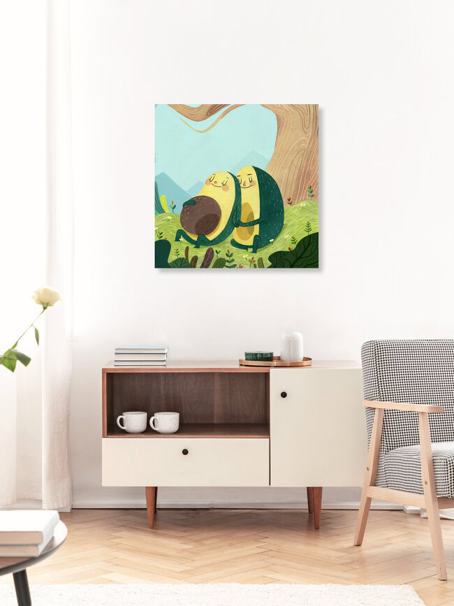« Attendre l'amour » – Art mural de Vivian Mineker, affiche ou impression sur verre acrylique