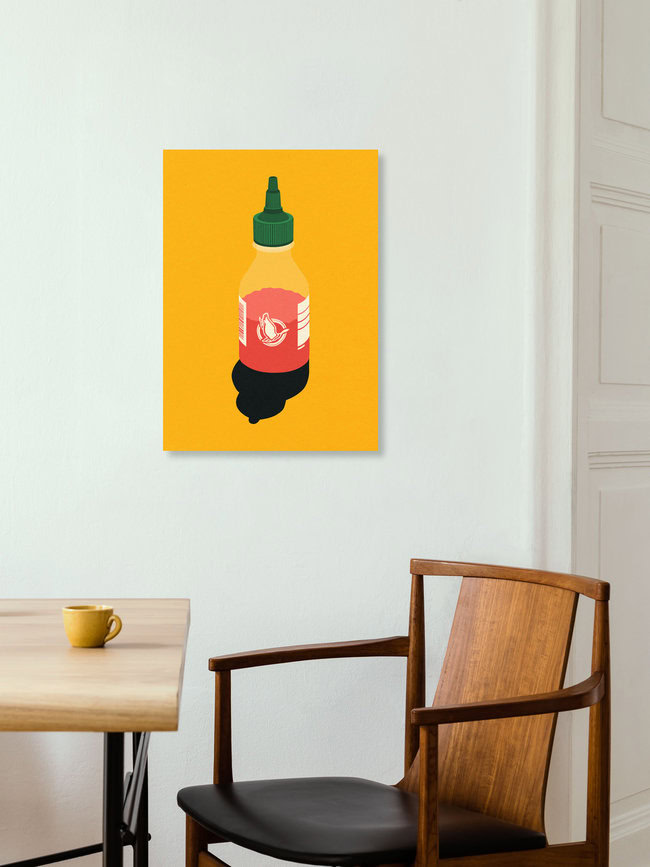 Sauce chili – Art mural de Rosi Feist, affiche ou impression sur verre acrylique