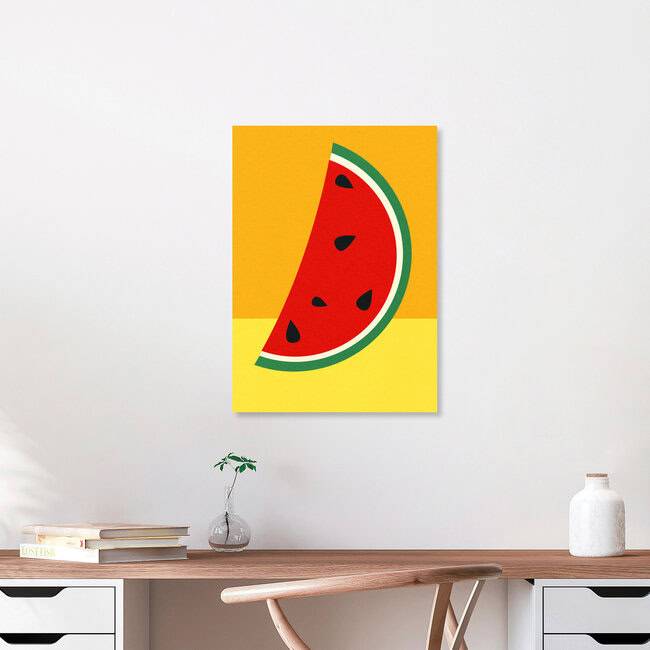 « Tranche de melon » – Art mural de Rosi Feist, affiche ou impression sur verre acrylique