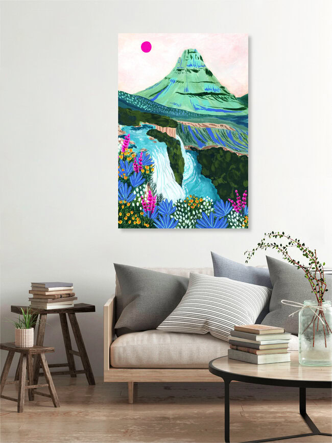 « Kirkjufell Islande » – Art mural de Sarah Gesek, affiche ou impression sur verre acrylique