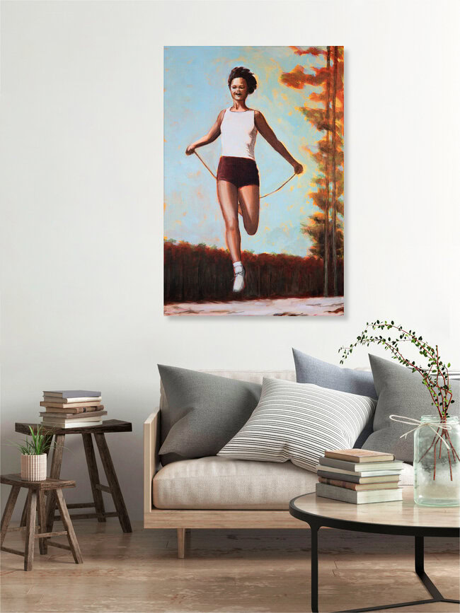 Corde à sauter, Autriche – Art mural de Sarah Morrissette, affiche ou impression sur verre acrylique
