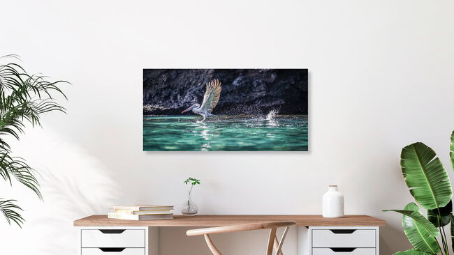 LAGON MAGIQUE, Équateur – Art mural d'Andreas Adams, affiche ou impression sur verre acrylique