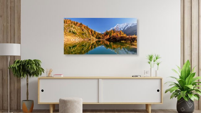 Automne dans les Alpes suisses, Suisse – Art mural d'Achim Thomae, affiche ou impression sur verre acrylique