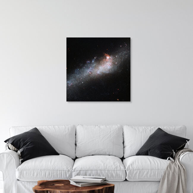 Galaxie NGC 4656 – La galaxie du bâton de hockey, Allemagne – Art mural de Nasa Visions, affiche ou impression sur verre acrylique