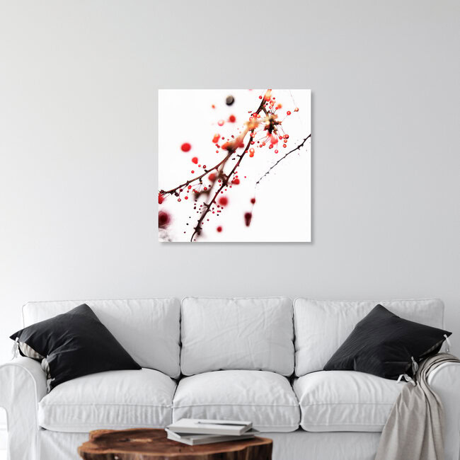 Baie rouge, Allemagne – œuvre d'art de Kay Block, affiche ou impression sur verre acrylique