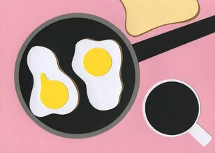 « Mr. D'z Breakfast » – Art mural de Rosi Feist, affiche ou impression sur verre acrylique