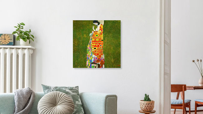 'Gustav Klimt: Speranza II' – Arte di Art Classics come poster o stampa su vetro acrilico