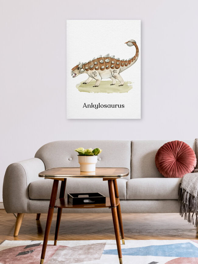 'Ankylosaurus' – Arte di Gal Pittel come poster o stampa su vetro acrilico