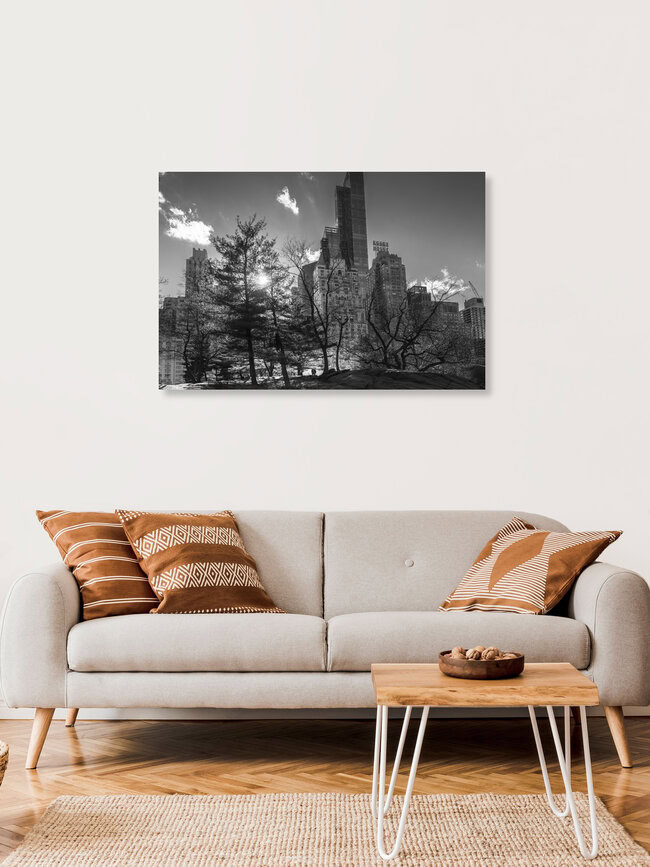 La città incontra la natura, Stati Uniti – arte di Tillmann Konrad come poster o stampa su vetro acrilico