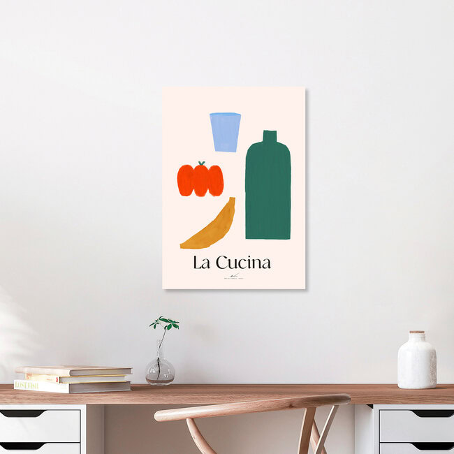 'La Cucina' – Arte di Matías Larraín come poster o stampa su vetro acrilico