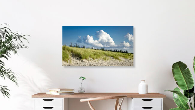 Spiaggia del Mar Baltico, Germania – opera d'arte di Valentin Pfeifhofer come poster o stampa su vetro acrilico
