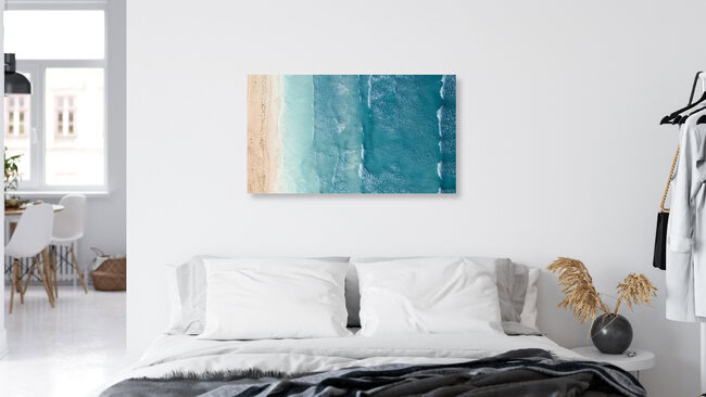 onde dall'alto, Australia – arte di Leander Nardin come poster o stampa su vetro acrilico
