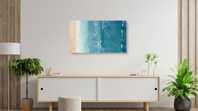 onde dall'alto, Australia – arte di Leander Nardin come poster o stampa su vetro acrilico