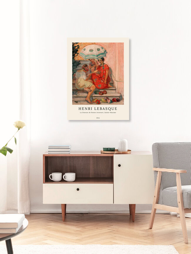 'Henri Lebasque: La diseuse de bonne aventure, sainte-maxime' – Muurkunst van Art Classics als poster of print op acrylglas