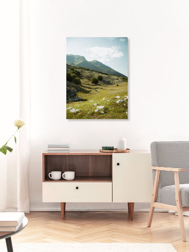 Berglandschap in Montenegro, Montenegro – wandkunst van Claas Liegmann als poster of acrylglasprint