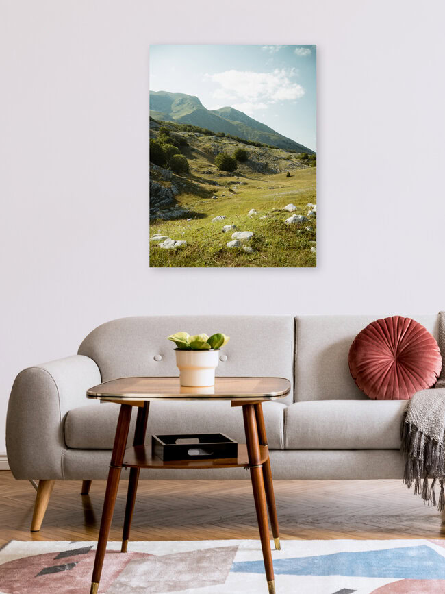 Berglandschap in Montenegro, Montenegro – wandkunst van Claas Liegmann als poster of acrylglasprint