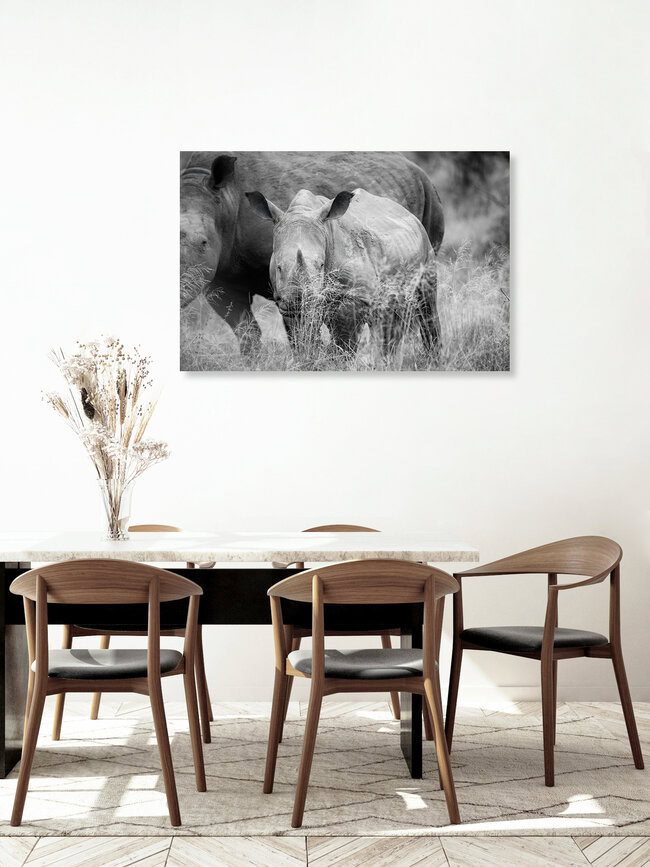 Portret van een neushoornbaby, Zuid-Afrika – wanddecoratie van Dennis Wehrmann als poster of acrylglasprint