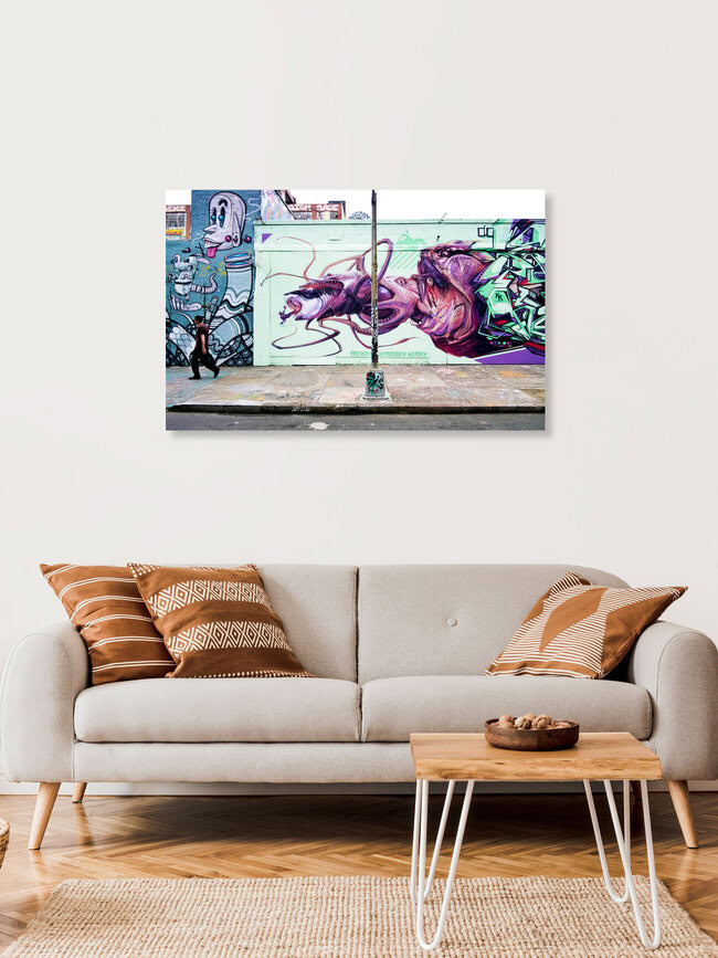 Fressen..., Verenigde Staten – wandkunst van Tim Bendixen als poster of acrylglasprint