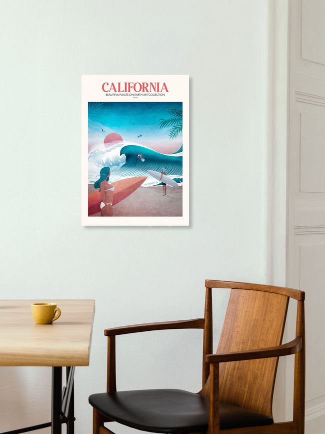 'Emel Tunaboylu - Reizen - Californië' - Wandkunst van The Artcircle als poster of acrylglasprint