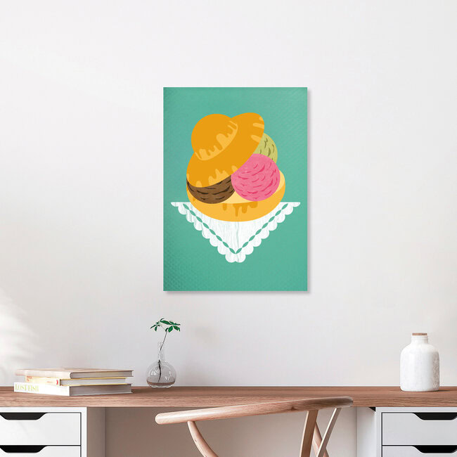 'Brioscia col gelato' – Wandkunst van Angela Capillo als poster of acrylglasprint
